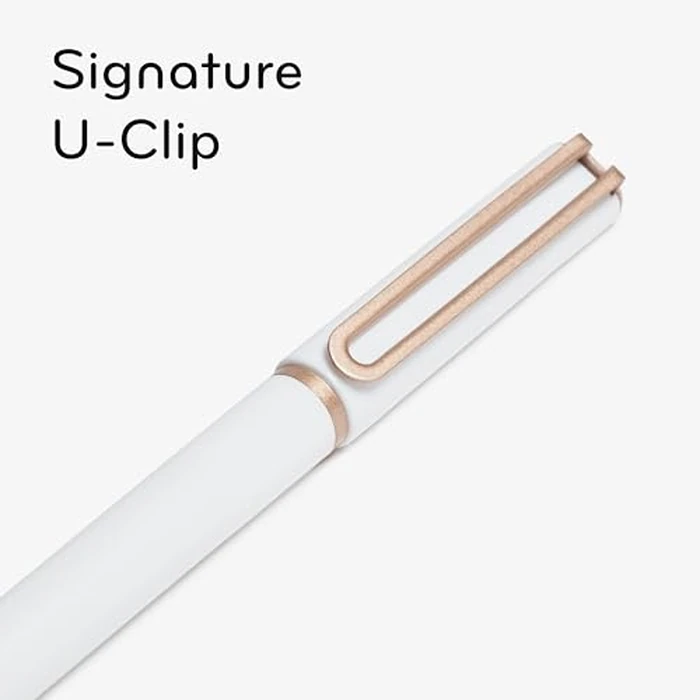 U Brands Catalina Felt Tip Pens, Set of 12, White and Rose Gold, Medium (0.7 mm) Point, Black Ink by U Brands - Image 5