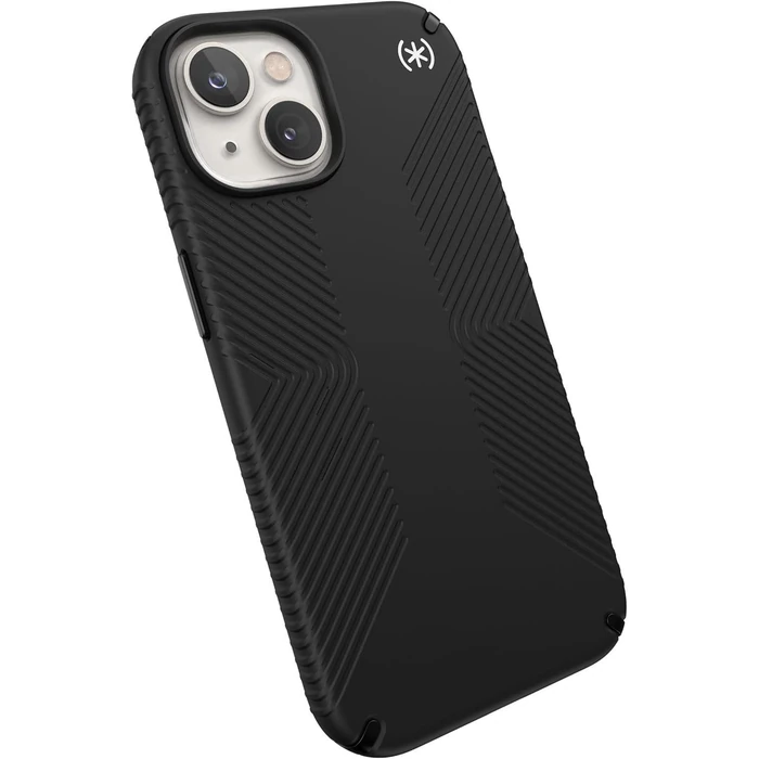 Speck Presidio2 Grip MagSafe Phone Case for iPhone 14 - Black/Black/White by Speck - Image 2