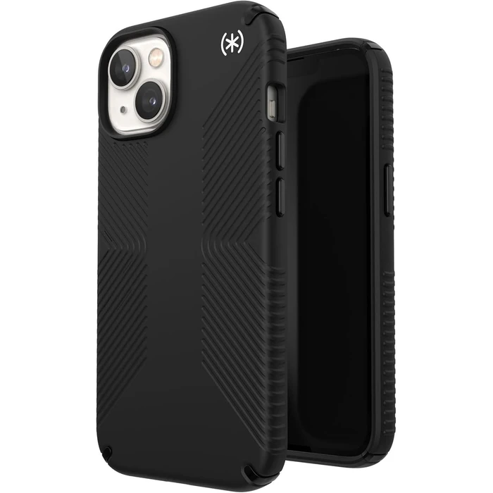 Speck Presidio2 Grip MagSafe Phone Case for iPhone 14 - Black/Black/White by Speck - Image 3