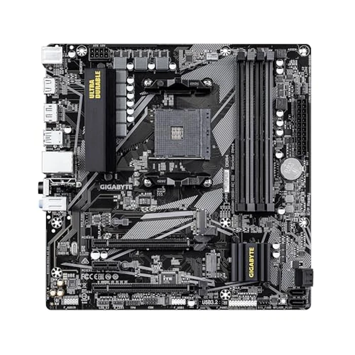 GIGABYTE B550M DS3H AC R2 AMD AM4 mATX Motherboard, Supports Ryzen 5000/4000/3000 Series Processors, DDR4, 5+3 Power Phase, 2X M.2, PCIe 4.0, WIFI5, GbE LAN, PCIe EZ-Latch, WiFi EZ Plug, RGB Fusion by GIGABYTE - Image 2