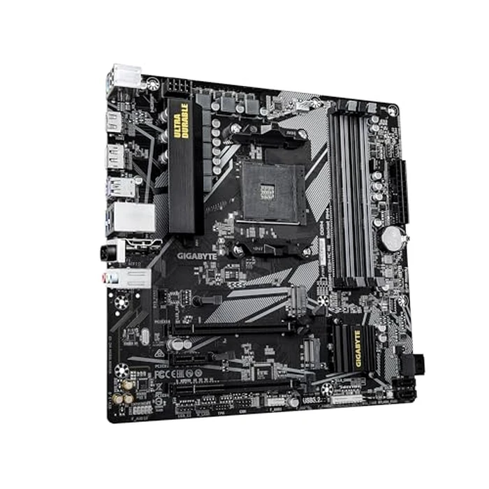 GIGABYTE B550M DS3H AC R2 AMD AM4 mATX Motherboard, Supports Ryzen 5000/4000/3000 Series Processors, DDR4, 5+3 Power Phase, 2X M.2, PCIe 4.0, WIFI5, GbE LAN, PCIe EZ-Latch, WiFi EZ Plug, RGB Fusion by GIGABYTE - Image 3