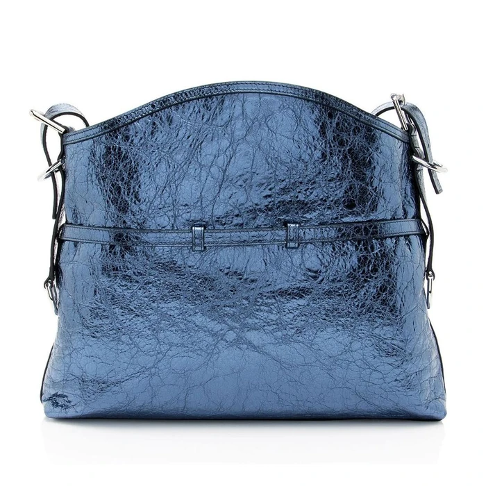 Givenchy Metallic Leather Voyou Medium Hobo - Metallic Leather - Blue by Givenchy - Image 3