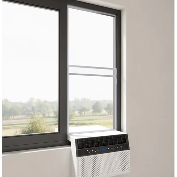 Aluminum Sliding Window Kit for Horizontal Sliding Windows, For Saddle, U-type, and Conventional Air Conditioners (AC Not Included) by Vortxx - Used - Acceptable condition - US$80.00
