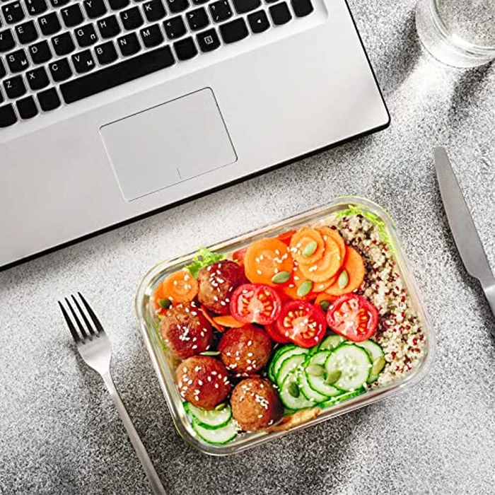 M MCIRCO 24-Piece Glass Food Storage Containers with Upgraded Snap Locking Lids,Glass Meal Prep Containers Set - Airtight Lunch Containers, Microwave, Oven, Freezer and Dishwasher by M MCIRCO - Image 5