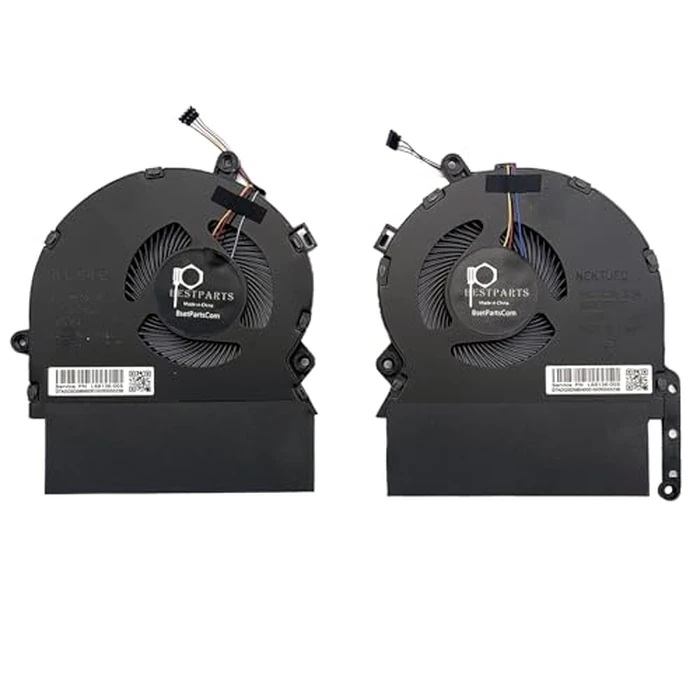 BestParts New CPU+GPU Cooling Fan Replacement for HP Spectre X360 15'' (i7-10750H, GTX1650Ti) 15-EB 15t-EB TPN-Q226 Series, P/N: M00226-001 M00227-001, L68136-005 DC5V 0.5A by BestParts - Used - Like New condition - US$17.49