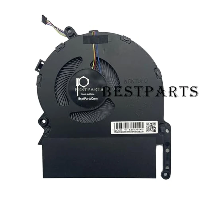 BestParts New CPU+GPU Cooling Fan Replacement for HP Spectre X360 15'' (i7-10750H, GTX1650Ti) 15-EB 15t-EB TPN-Q226 Series, P/N: M00226-001 M00227-001, L68136-005 DC5V 0.5A by BestParts - Image 5