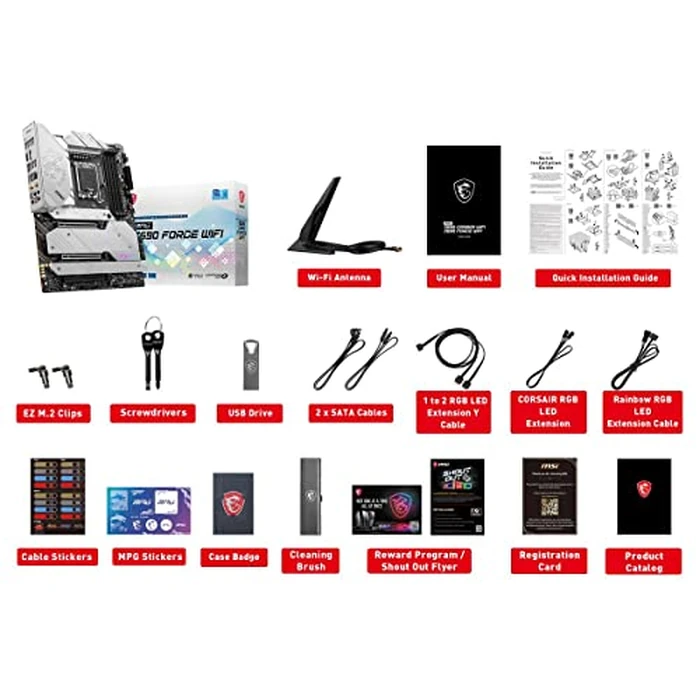 MSI Z690 Force WiFi Gaming Motherboard (ATX, 12th Gen Intel Core, LGA 1700 Socket, DDR5, PCIe 4, CFX, M.2 Slots, Wi-Fi 6E) by msi - Image 3