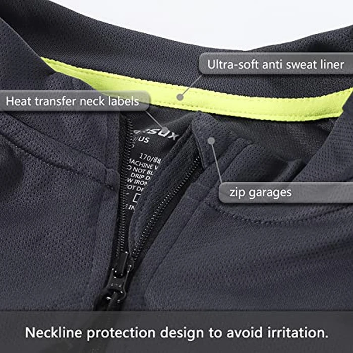 ARSUXEO Men's Short Sleeves Cycling Jersey Bicycle MTB Bike Shirt 636 Dark Gray Size S by ARSUXEO - Image 4