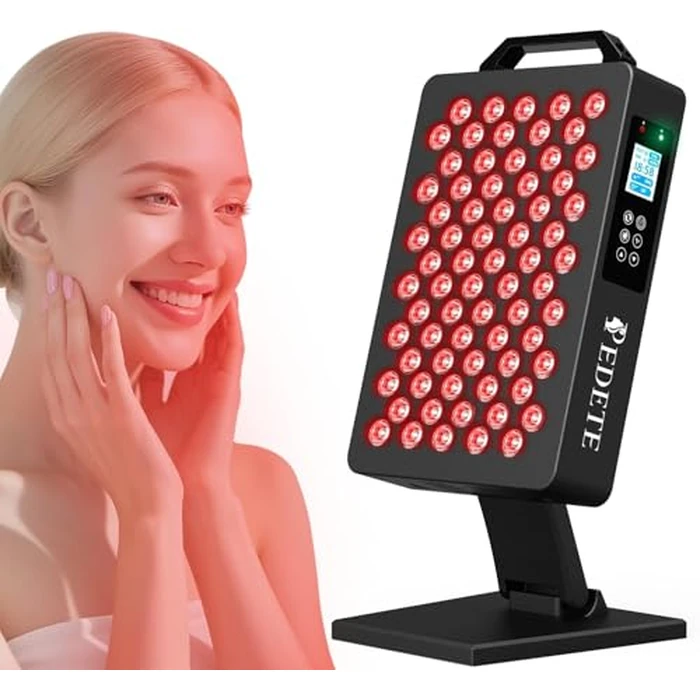 Red Light Therapy for Face and Body, 630nm 660nm 810nm and 850nm Near Infrared Light Therapy Panel, 70 Dual Chip LEDs, High Power LED Light Therapy Device for Skin Care, Sleep, Pain Relief. M70 by pedete - Image 1