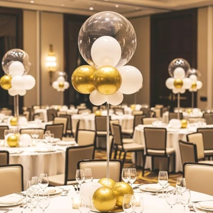 Reusable Acrylic Balloon Stand Kit - Heavy Duty Tabletop Display with Sticks and Base, Ballon Stands for Centerpieces, Centerpiece Table Decorations for Parties (12 Pack 16 inch) by lightsfever - Image 5