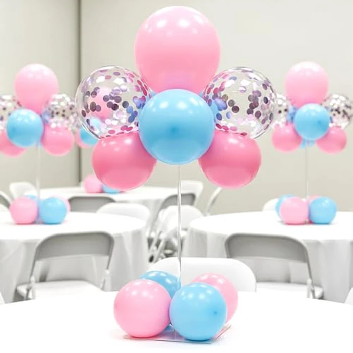 Reusable Acrylic Balloon Stand Kit - Heavy Duty Tabletop Display with Sticks and Base, Ballon Stands for Centerpieces, Centerpiece Table Decorations for Parties (12 Pack 16 inch) by lightsfever - Image 7