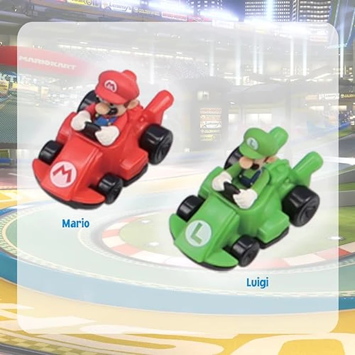 EPOCH Games Mario Kart(TM) Racing Deluxe - Super Mario Vehicle Obstacle Course with Mario and Luigi Figures - Perfect Action Tabletop Game for Ages 5+ by EPOCH Games - Image 4