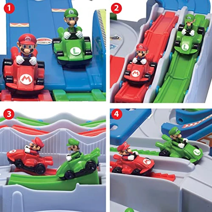 EPOCH Games Mario Kart(TM) Racing Deluxe - Super Mario Vehicle Obstacle Course with Mario and Luigi Figures - Perfect Action Tabletop Game for Ages 5+ by EPOCH Games - Image 6