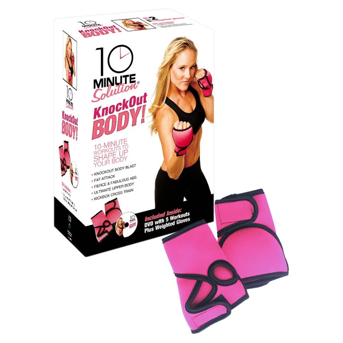10 Minute Solution: Knockout Body Workout Kit w/Weighted Gloves by ANCHOR BAY - Used - Acceptable condition