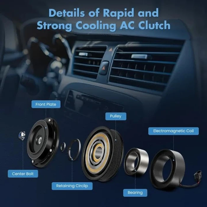 ECCPP A/C Compressor Clutch 2012-2016 Fit for Chevrolet Cruze 1.4L Fast Cooling AC Clutch by ECCPP - Image 3