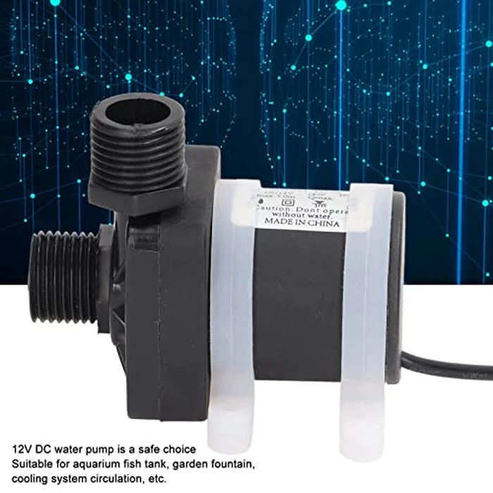 Small Submersible Pump Safe Power Saving Quiet Fountain Water Pump 12V 20W 800L per Hour for Aquarium Fish Tank Garden Fountain Hydroponics by Fafeicy - Image 9