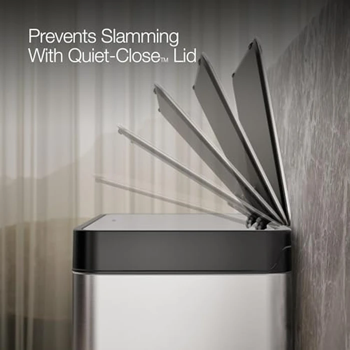 Kohler 20940-ST 13-Gallon Stainless Steel Step Trash Can, Stainless Steel, Hands-Free Pedal, Quiet-Close Lid, Fingerprint-Resistant, Durable, K-20940-ST by Kohler - Image 6