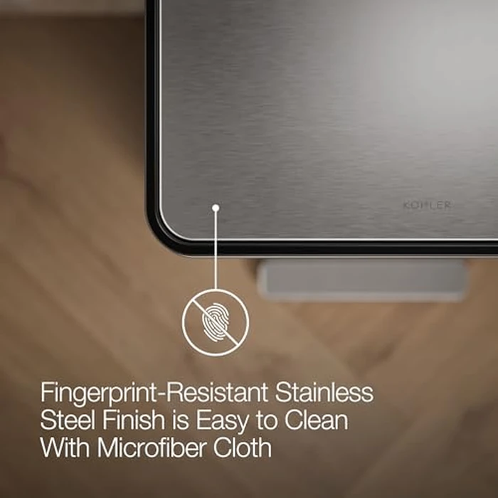 Kohler 20940-ST 13-Gallon Stainless Steel Step Trash Can, Stainless Steel, Hands-Free Pedal, Quiet-Close Lid, Fingerprint-Resistant, Durable, K-20940-ST by Kohler - Image 8