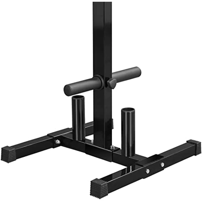 Yaheetech 2-inch Barbell Plate and Dumbbell Racks Tree Olympic Plate Rack Weight Bumper Plate Holder w/ 2 Bar Holder by Yaheetech - Image 6