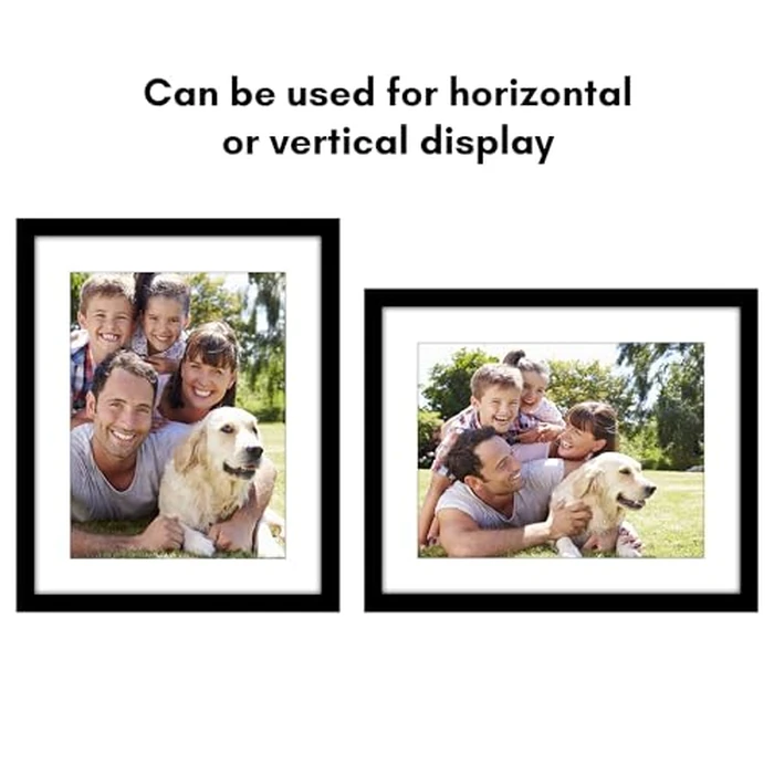 Americanflat 16x20 Picture Frame with Polished Plexiglass - Use as 12x16 Frame with Mat or Display 16x20 Photo Without Mat - Epic Collection - Wide Picture Frames for Wall Display - Black by Americanflat - Image 6