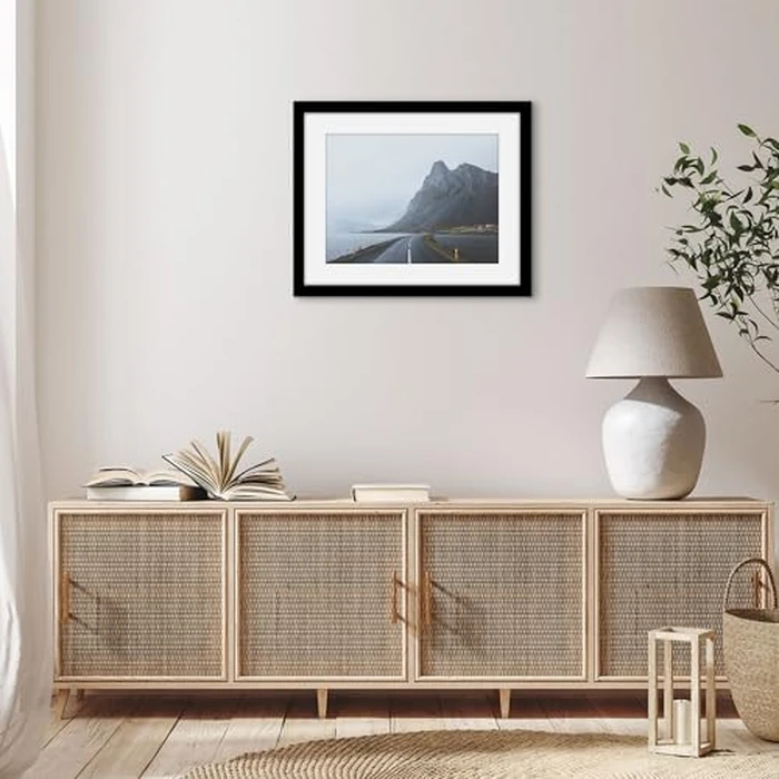 Americanflat 16x20 Picture Frame with Polished Plexiglass - Use as 12x16 Frame with Mat or Display 16x20 Photo Without Mat - Epic Collection - Wide Picture Frames for Wall Display - Black by Americanflat - Image 7