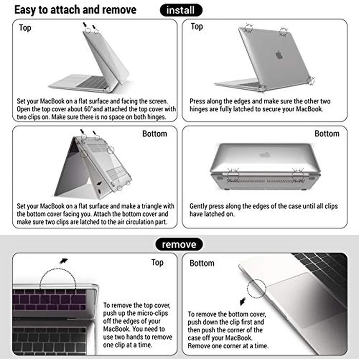 iBenzer Compatible with New MacBook Air 13 inch Case 2022 2021 2020 M1 A2337 A2179 A1932, Plastic Hard Shell Case with Keyboard Cover for Mac Air with Touch ID, Marigold, CA-AT13-MAGD+1 by IBENZER - Image 6