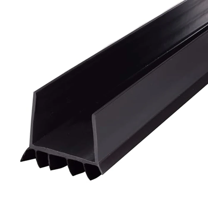 M-D Building Products 43339 36 in. Black Vinyl Cinch(R) U-Shape Slide-On Under Door Seal by M-D Building Products - Used - Acceptable condition - CA$27.01