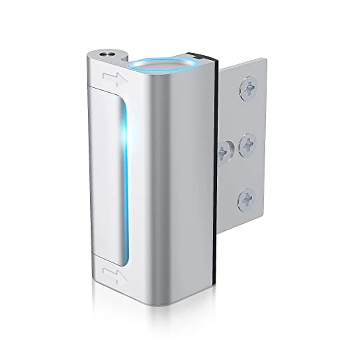 Door Reinforcement Lock Withstands 800lbs of Force - Silver Extra Proof Door Lock for Kids Safety Drilling Required, Prevents Unauthorized Entry, Add a Door Security Lock for Home Safety & Privacy by AceMining - Image 1