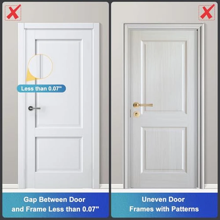 Door Reinforcement Lock Withstands 800lbs of Force - Silver Extra Proof Door Lock for Kids Safety Drilling Required, Prevents Unauthorized Entry, Add a Door Security Lock for Home Safety & Privacy by AceMining - Image 5