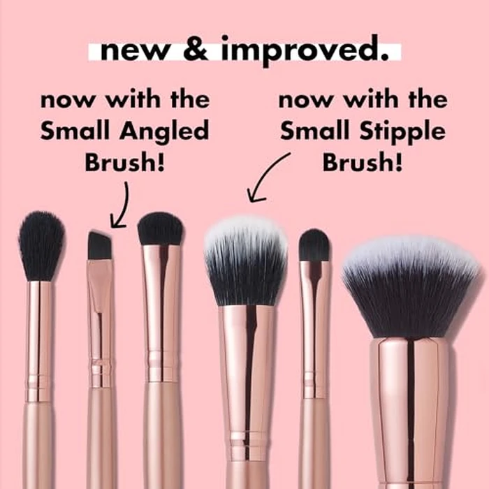 e.l.f. Flawless Face Kit, 6-Piece Brush Collection, Brushes For Face, Eyes & Brows, Vegan & Cruelty-Free by e.l.f. - Image 3