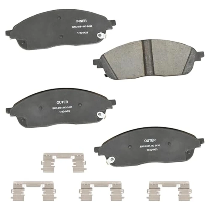 Bendix Premium SBC2436 Ceramic Front Brake Pads for Jeep Grand Cherokee 2024-2023, Grand Cherokee L 2024-2021 by Bendix - Image 1