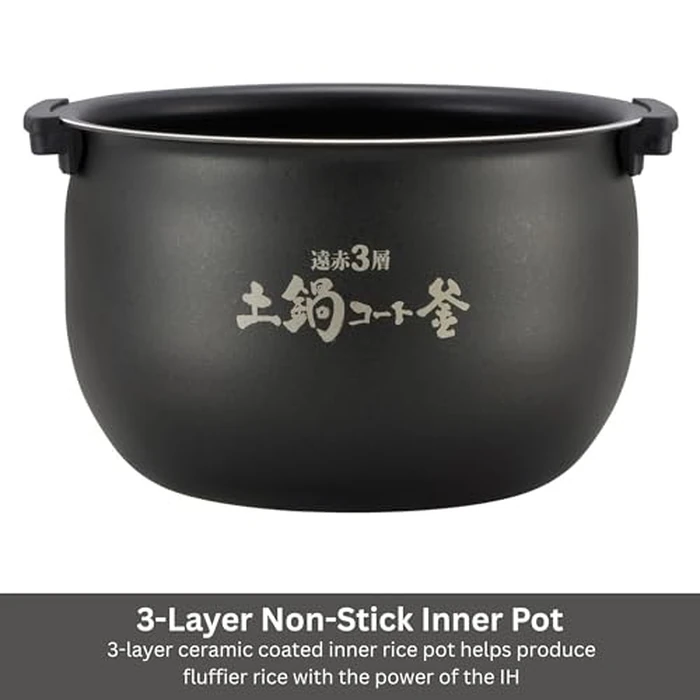 Tiger JKT-D Multi-Functional Induction Heating (IH) Electric Rice Cooker with 12 Cooking Settings (Silver Black) by Tiger - Image 7