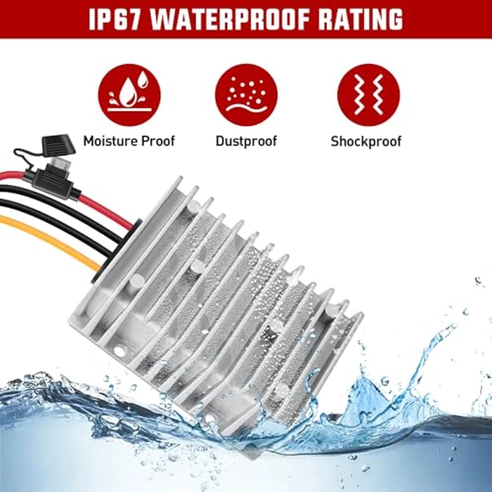 Nilight 48V 36V to 12V Voltage Converter 360W 30A Regulator Step Down to 12VDC Waterproof DC Convert Reducer Power Supply Transformer Module for Golf Cart Scooters by Nilight - Image 4