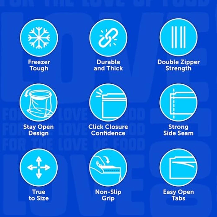 Ziploc Quart Food Storage Freezer Bags, Grip 'n Seal Technology for Easier Grip, Open, and Close, 100 Count by Ziploc - Image 4