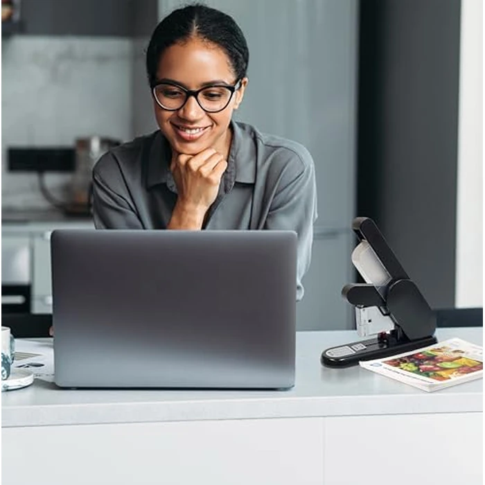 Better Office Products Heavy Duty Modern Stapler, Effortless Lever, 190 Sheet Capacity, 2,000 Heavy Duty Staples Included, Desk Stapler, Large Commercial Office Stapler (Black) by Better Office Products - Image 3