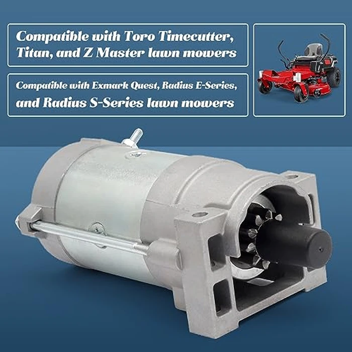 136-7880 Starter Motor Replacement for Toro Exmark Timecutter Titan HD Z Master Quest Radius E-Series S-Series Lawn Mowers 2P77F Engines Replace 133-9828 133-1564 127-9209 270360054-0001 2703600540001 by Esttlamer - Image 6