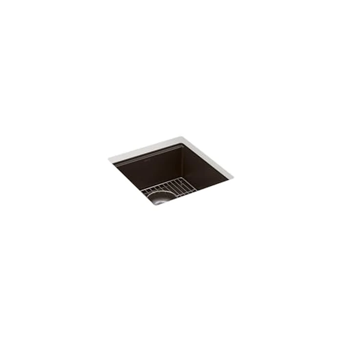 KOHLER Billings 18" Undermount Bar Sink, Single Bowl, Neoroc Composite, Matte Finish, Compact Prep Sink for Wet Bar or Kitchen Island, Matte Black, K-33711-CM1 by Kohler - Image 4