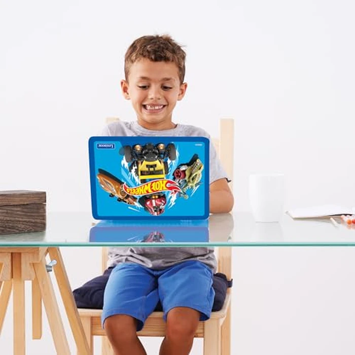 Lexibook Hot Wheels, Educational and Bilingual Laptop in English/Spanish, Toy for Children with 124 Activities to Learn, Play Games and Music, Blue, JC598HWi2 by LEXiBOOK - Image 5