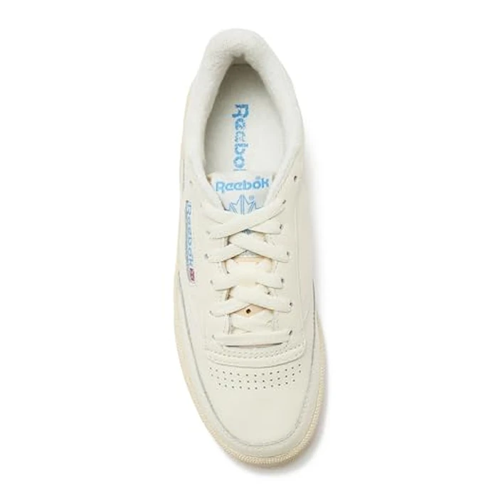 Reebok Womens Club C 85 Vintage Sneaker, Chalk/Alabaster/Sky Blue, 5.5 US by Reebok - Image 4