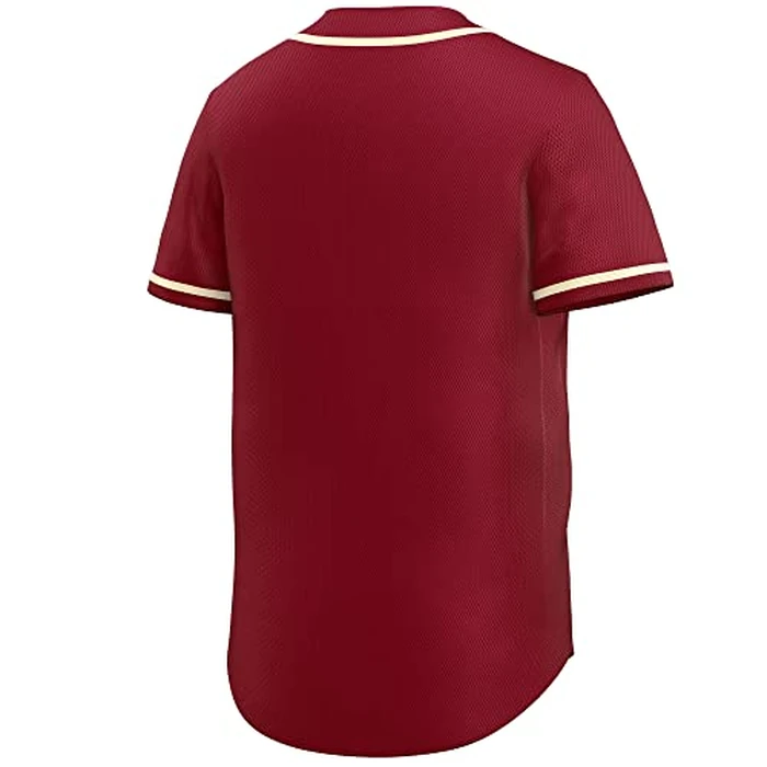KXK Blank Baseball Jersey for Men Casual Button Down Shirts Short Sleeve Active Team Sports Uniform by KXK - Image 2
