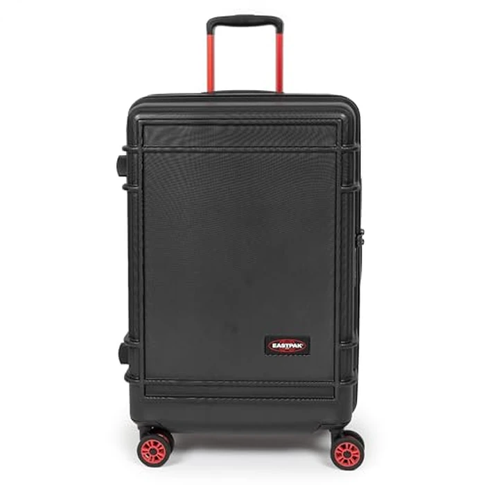 EASTPAK Resist'R Zip L - 90L Hardshell Suitcase with Dual Compartments, TSA Lock, Silent 360 degrees Spinner Wheels & Water-Resistant Design, Black by EASTPAK - Used - Very Good condition - US$151.12