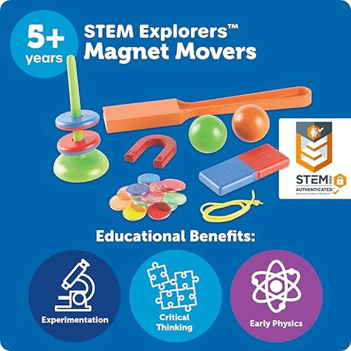 Learning Resources STEM Explorers Magnet Movers - Science For Kids Sensory Bin, Critical Thinking, Fine Motor Toys, Classroom Math Supplies, Homeschool Crafts, Educational Games, Birthday Gift by Learning Resources - Image 5