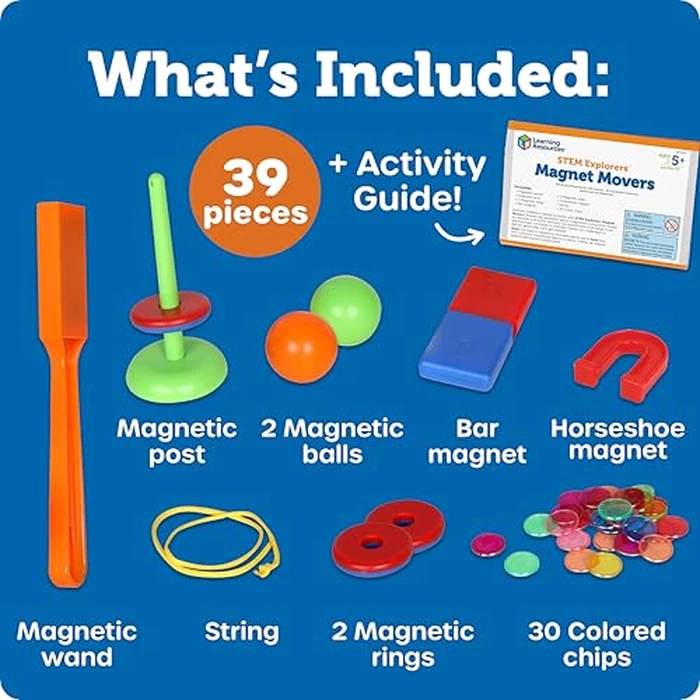Learning Resources STEM Explorers Magnet Movers - Science For Kids Sensory Bin, Critical Thinking, Fine Motor Toys, Classroom Math Supplies, Homeschool Crafts, Educational Games, Birthday Gift by Learning Resources - Image 6