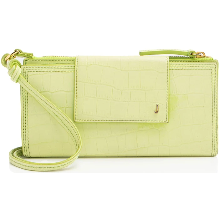 Jacquemus Croc Embossed Leather Le Pichoto Wallet on Strap - Croc Embossed Leather - Green by Jacquemus - Refurbished - Excellent condition