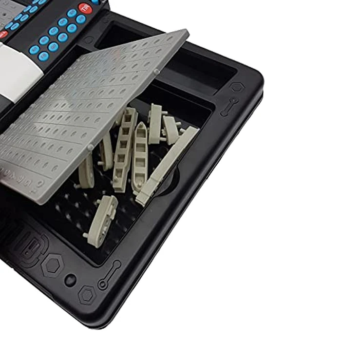 LEXiBOOK Talking Sea Battle (French, English, Spanish, Portuguese), Electronic Board Game 1 or 2 Players, Interactive, Light and Sound Effects, Strategy, Battery Operated, Grey/Black, GT2800US by LEXiBOOK - Image 5