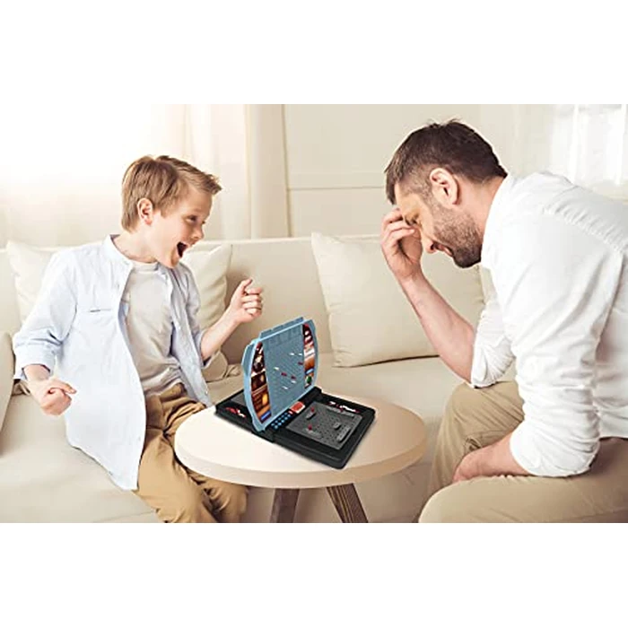 LEXiBOOK Talking Sea Battle (French, English, Spanish, Portuguese), Electronic Board Game 1 or 2 Players, Interactive, Light and Sound Effects, Strategy, Battery Operated, Grey/Black, GT2800US by LEXiBOOK - Image 8