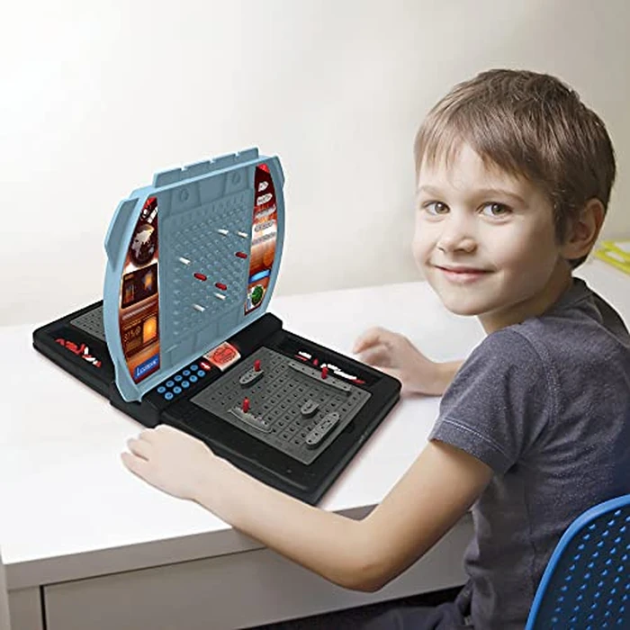 LEXiBOOK Talking Sea Battle (French, English, Spanish, Portuguese), Electronic Board Game 1 or 2 Players, Interactive, Light and Sound Effects, Strategy, Battery Operated, Grey/Black, GT2800US by LEXiBOOK - Image 9