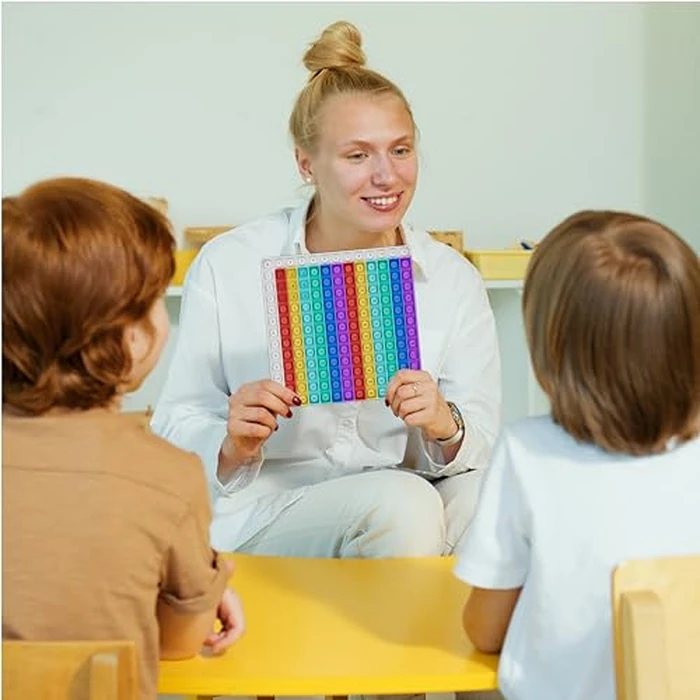 COOVA Multiplication Chart Pop It - Multiplication Game Board, 12x12 Times Table Math Game Board for Kids Learning, Educational Multiplication Machine Toy by COOVA - Image 4