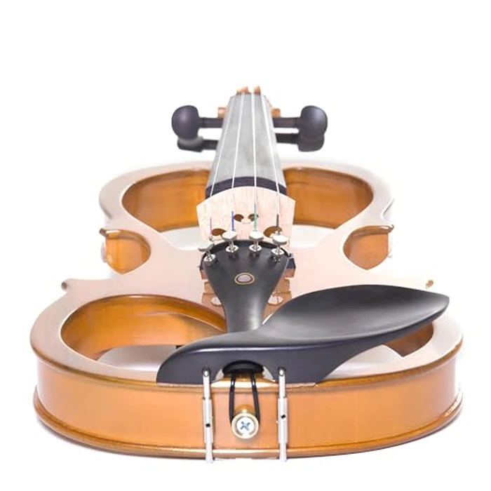 Cecilio Left-Handed Electric Violin - 4/4 Full Size Solid Maple Electric Silent Violin with Ebony Fittings, Ideal Gifts for Musicians & Music Enthusiasts, Yellow by Cecilio - Image 3