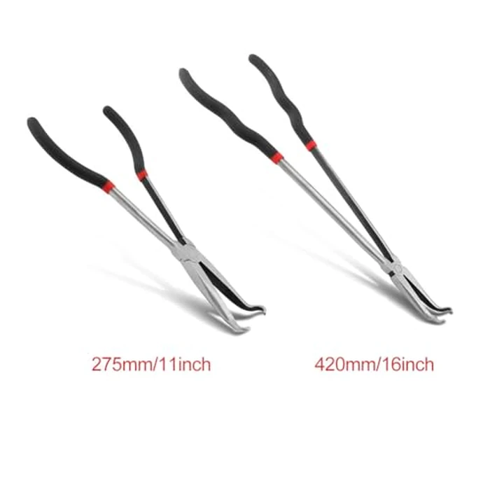 Electrical Disconnect Plier, Professional Automotive Electrical Disconnect Plier Hose Repair Tool Radiator Hose Clamp Long Spark Plug Removal Pliers for Cars (size:275mm/11inch) by EMVANV - Image 9